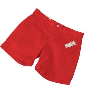 GAP Khakis Girlfriend Shorts in Coral Size 2 *NEW*